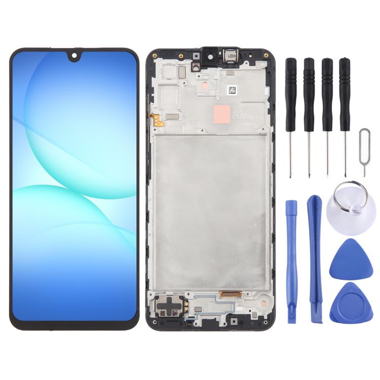 Samsung Galaxy A17 4G A175F Display And Digitizer With Frame Black Service Pack