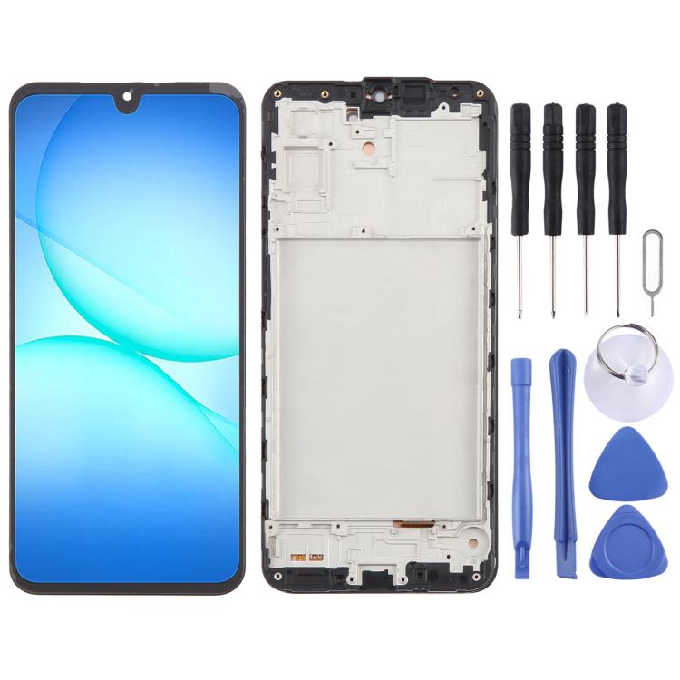 Samsung Galaxy A17 5G A176B Display And Digitizer With Frame Black Service Pack
