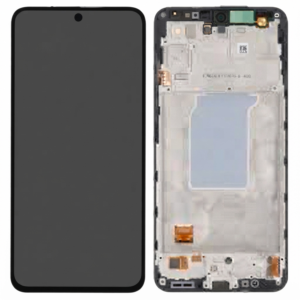 Samsung Galaxy A27 5G A276B Display And Digitizer With Frame Black Service Pack